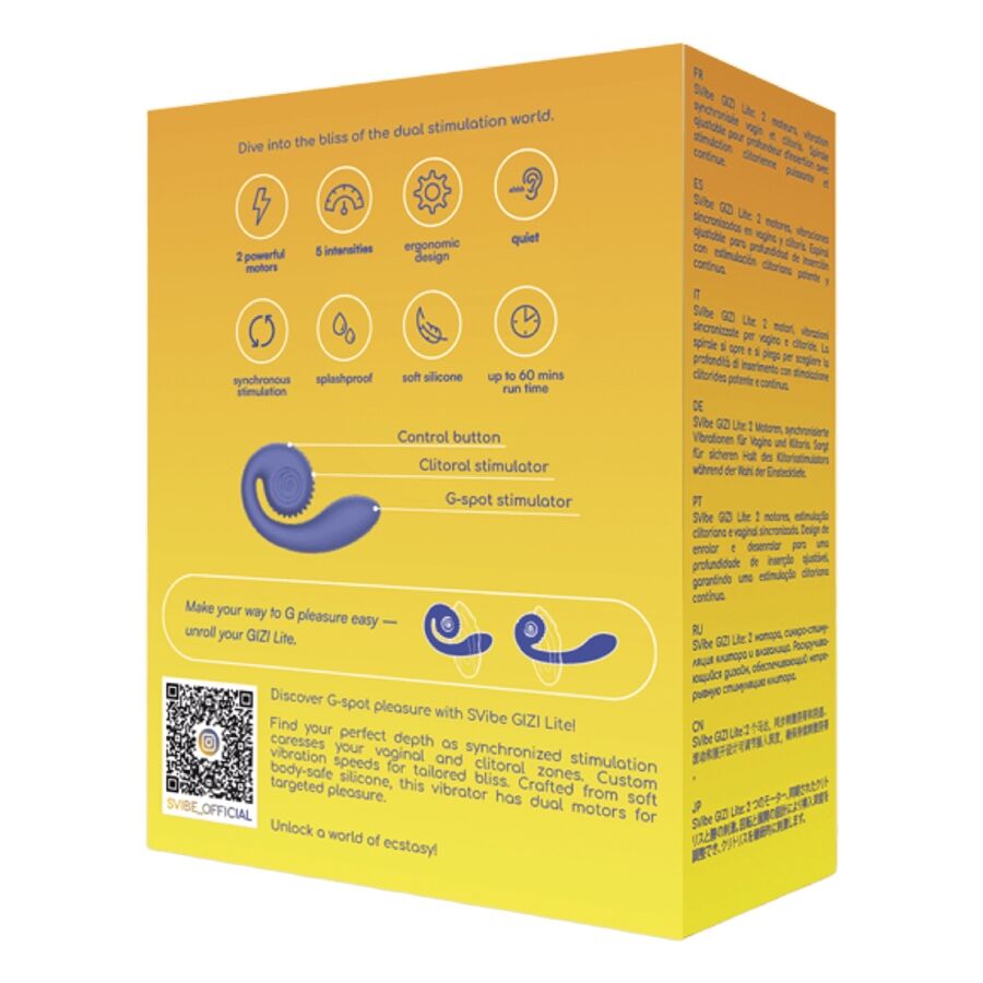 SNAIL VIBE - GIZI LITE DUAL G-SPOT & KLITORAL LILLA VIBRATOR