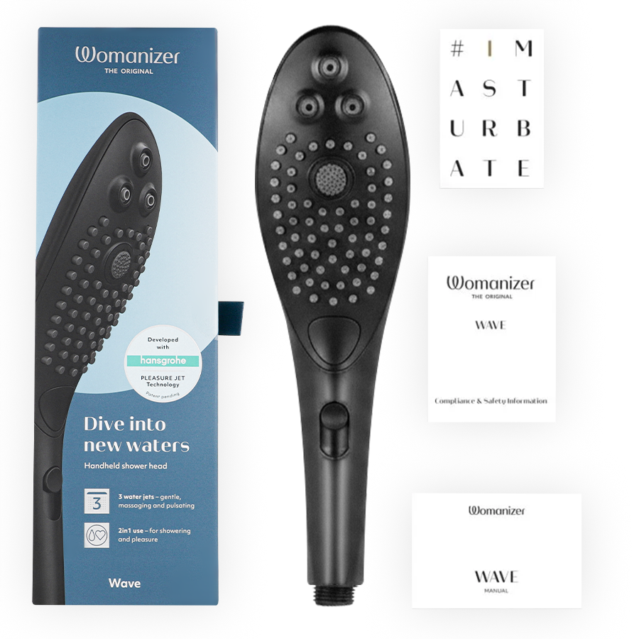 WOMANIZER - WAVE KLITORAL STIMULERENDE BRUSEHOVED SORT