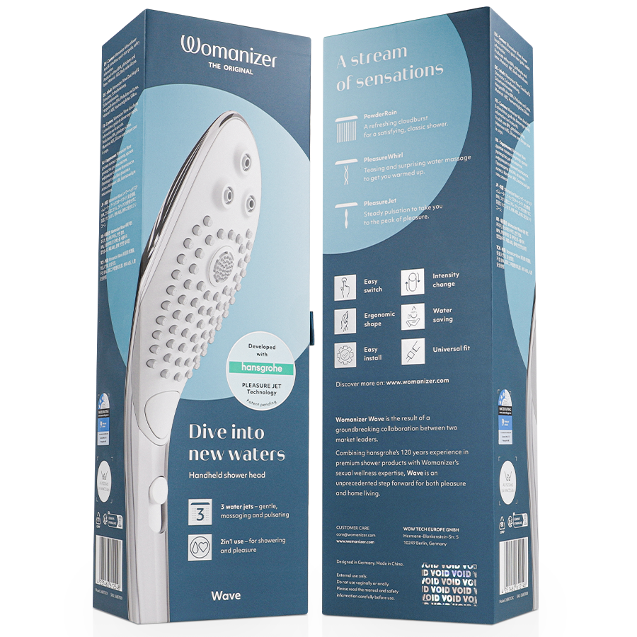 WOMANIZER - WAVE KLITORAL STIMULERENDE BRUSEHOVED KROM