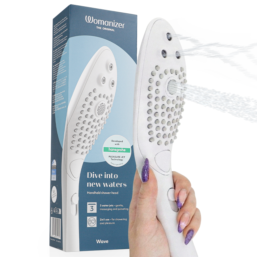 WOMANIZER - WAVE KLITORAL STIMULERENDE BRUSEHOVED HVID