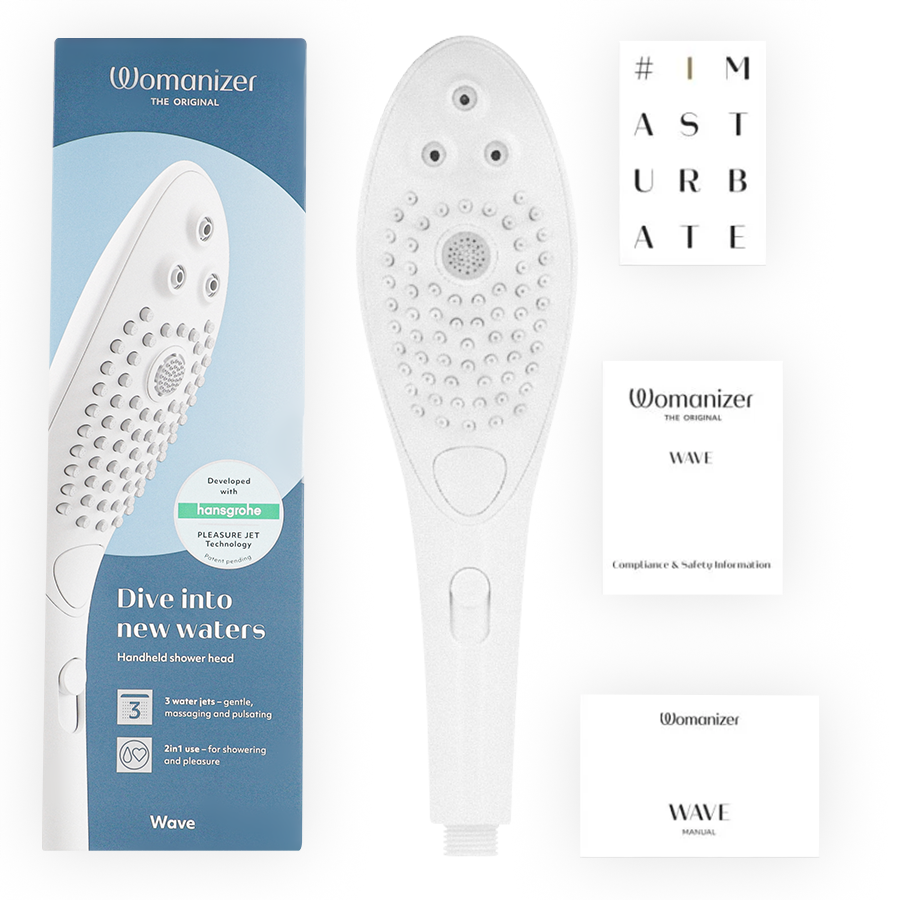 WOMANIZER - WAVE KLITORAL STIMULERENDE BRUSEHOVED HVID