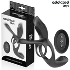 ADDICTED TOYS - DOBBELT PENIS RING MED KLITORISTIMULATOR