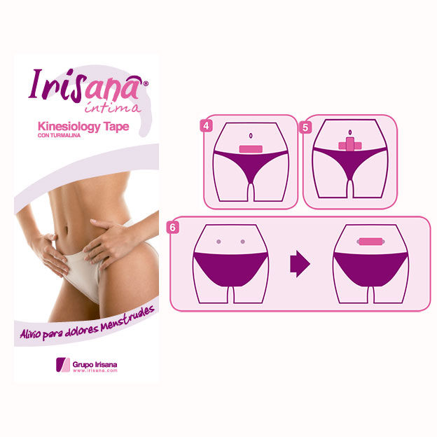 IRISANA - SELVKLÆBENDE TAPE TIL MENSTRUATIONSSMERT 