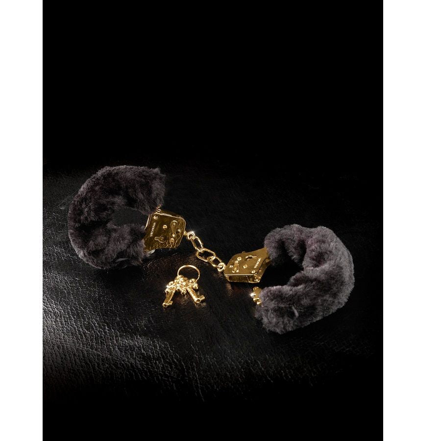 FETISH FANTASY GULD - DELUXE PELZED MANCHETTES