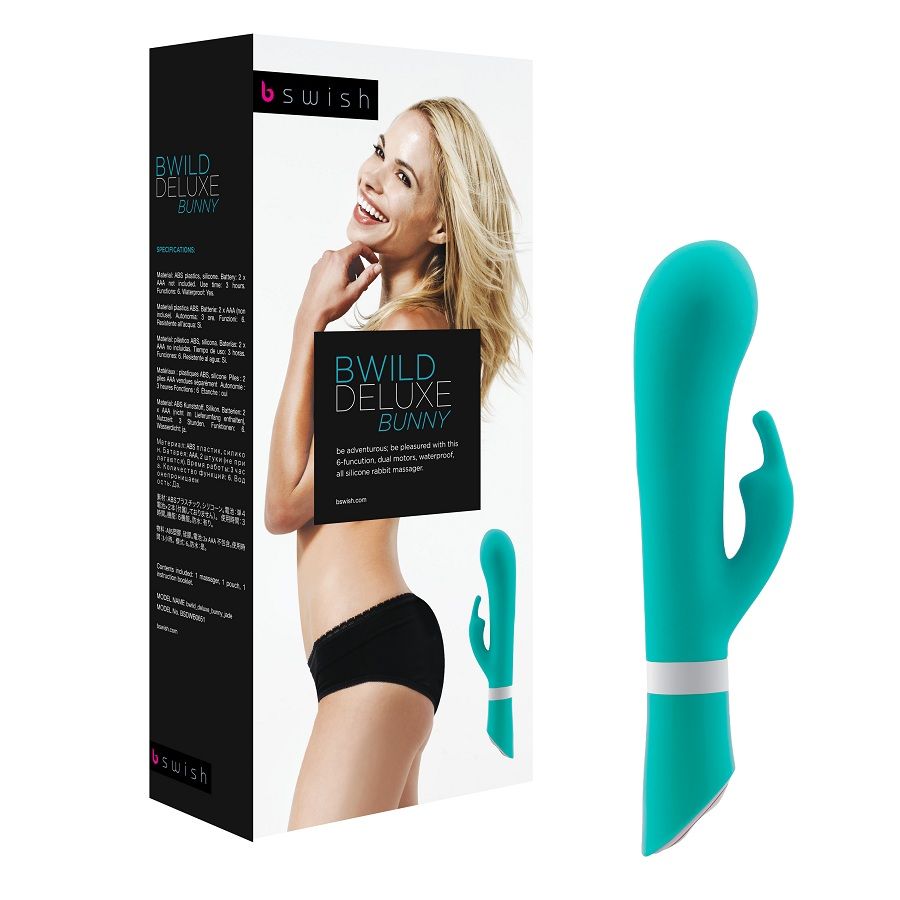 B SWISH - BWILD DELUXE KANINVIBRATOR JADE 