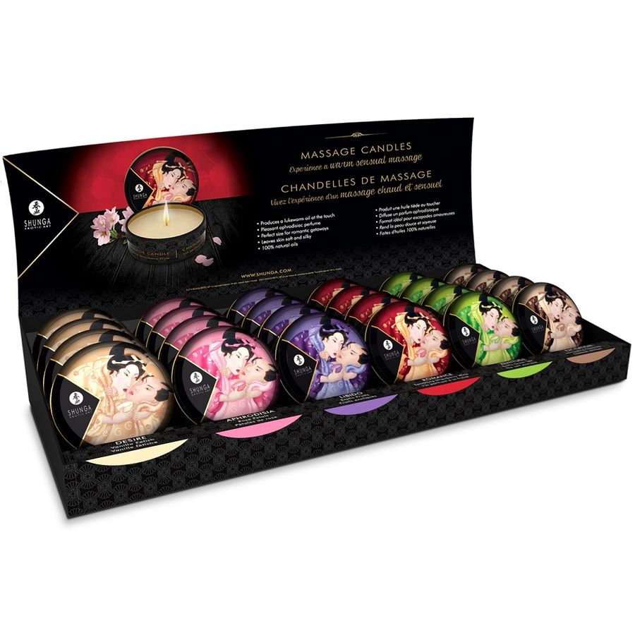 SHUNGA - MINI KÆRLIGHED VED LYSET MED MASSAGE 24 STK.