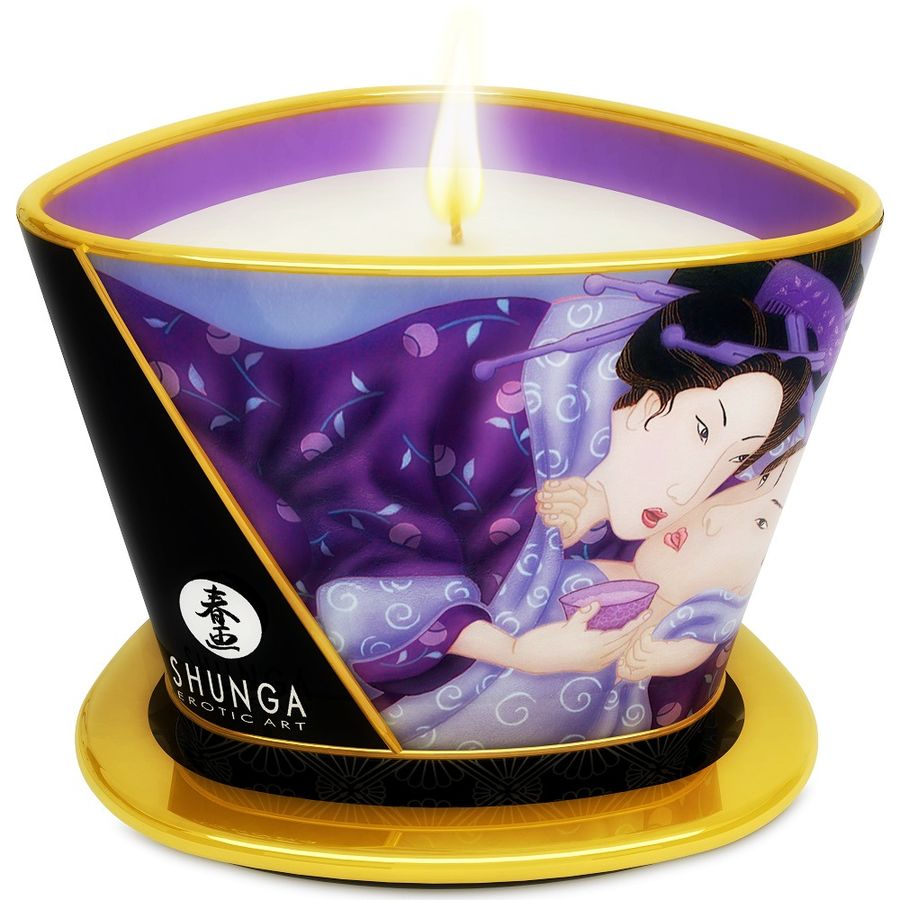 SHUNGA - MINI CARESS BY CANDELIGHT MASSAGELYS MED EKSOTISK FRUGT 170 ML