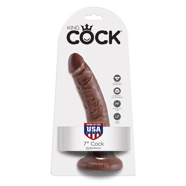 KONGE PIK - 7 DILDOER CHOKOLADE 17,8 CM