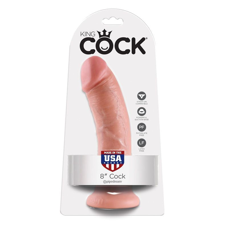 KONGE PIK - 8 DILDOER KØD 20,3 CM