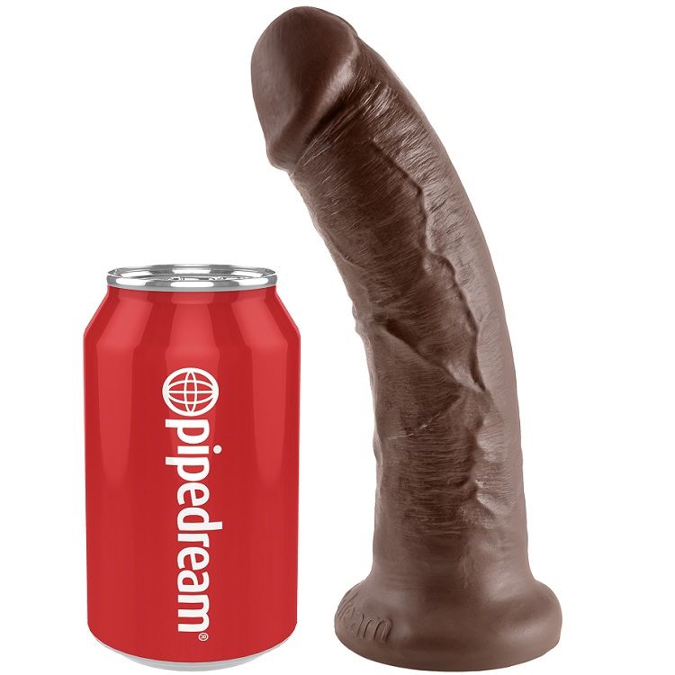 KONGE PIK - 8 DILDOER BRUN 20,3 CM