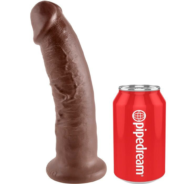 KONGE PIK - 9 DILDOER BRUN 22,9 CM