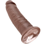 KONGE PIK - 10 DILDOER BRUN 25,4 CM