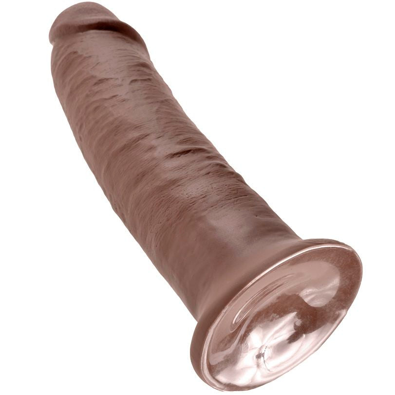 KONGE PIK - 10 DILDOER BRUN 25,4 CM