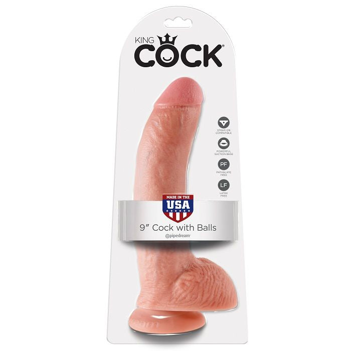 KONGE PIK - 9 DILDOER MED NØGLER 22,9 CM