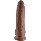 KONGE PIK - 9 DILDOER BRUN MED NØGLER 22,9 CM