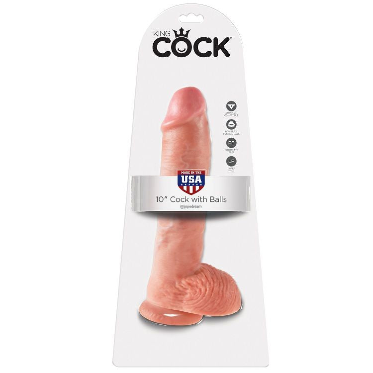 KONGE PIK - 10 DILDOER MED NØGLER 26,5 CM