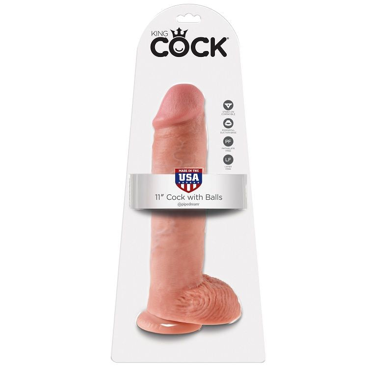 KONGE PIK - 11 DILDOER MED NØGLER 28 CM