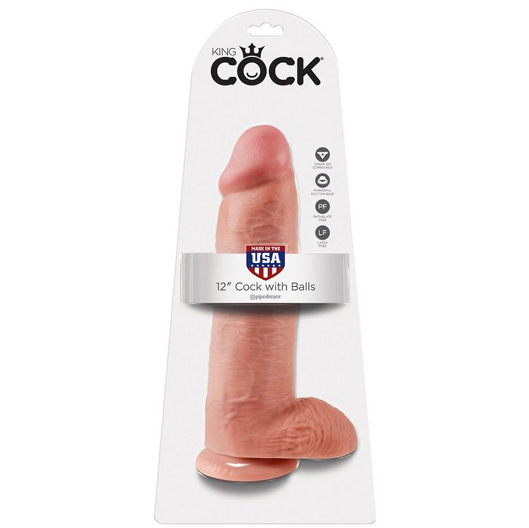 KONGE PIK - 12 DILDOER MED NØGLER 30,48 CM
