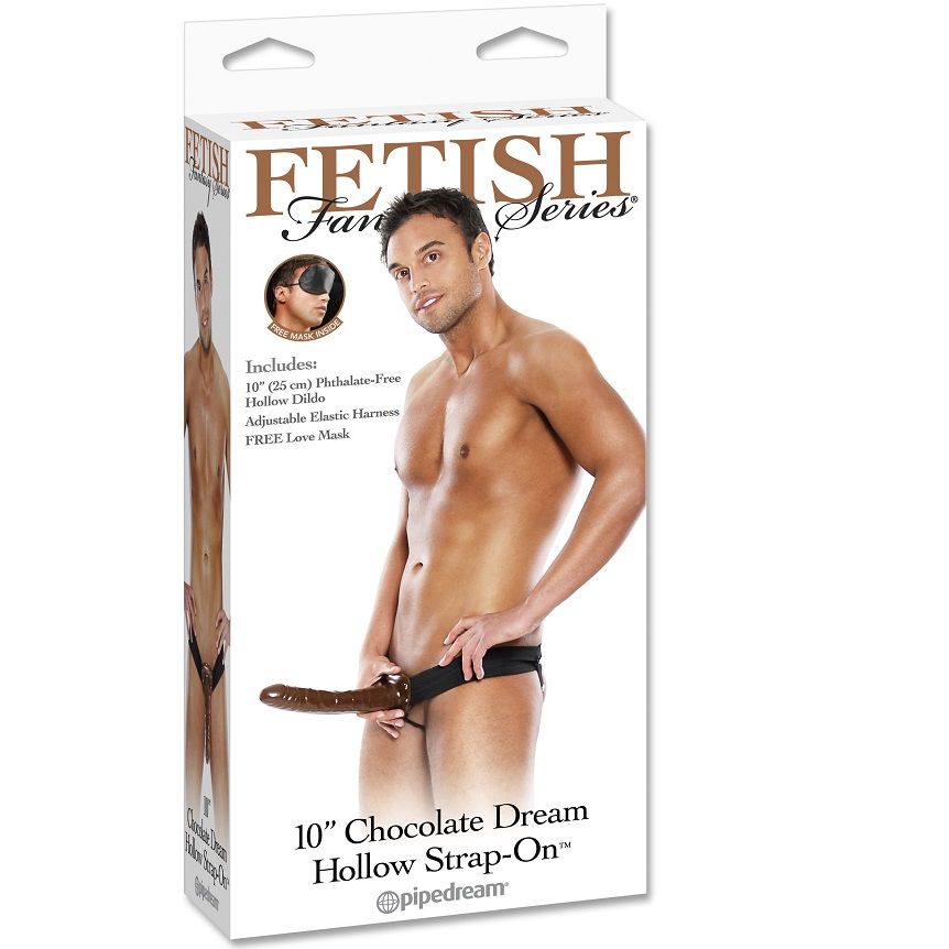 FETISH FANTASY SERIE - CHOKOLADEDRØM HULLE STRAP-ON