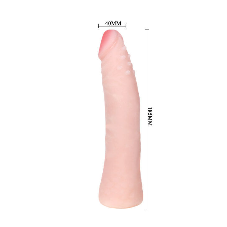 BAILE - REALISTISK SKIN TOUCH SILIKONE DILDO 19 CM RANDOM FARVE