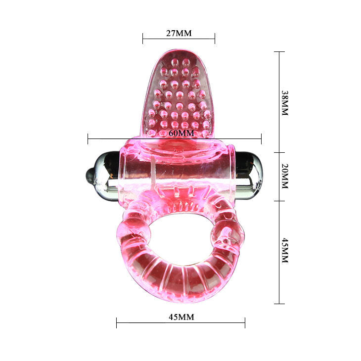 BAILE - SWEET ABS 10 RYTMES RING PINK VIBRATOR PENIS RING