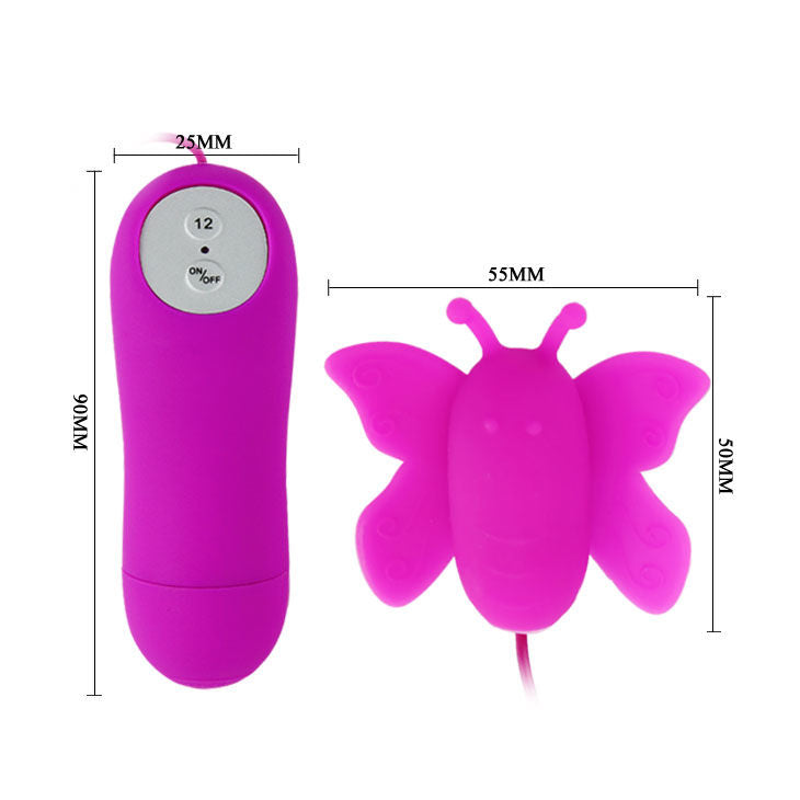 BAILE - LOVE EGGS BUTTERFLY KLITORIS STIMULATOR 12 HASTIGHEDER LILA FJERNBETJENING