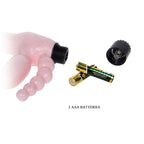 BAILE - TPR REBLØS SELE MED VIBRATION OG ANAL STIMULERING 25,4 CM