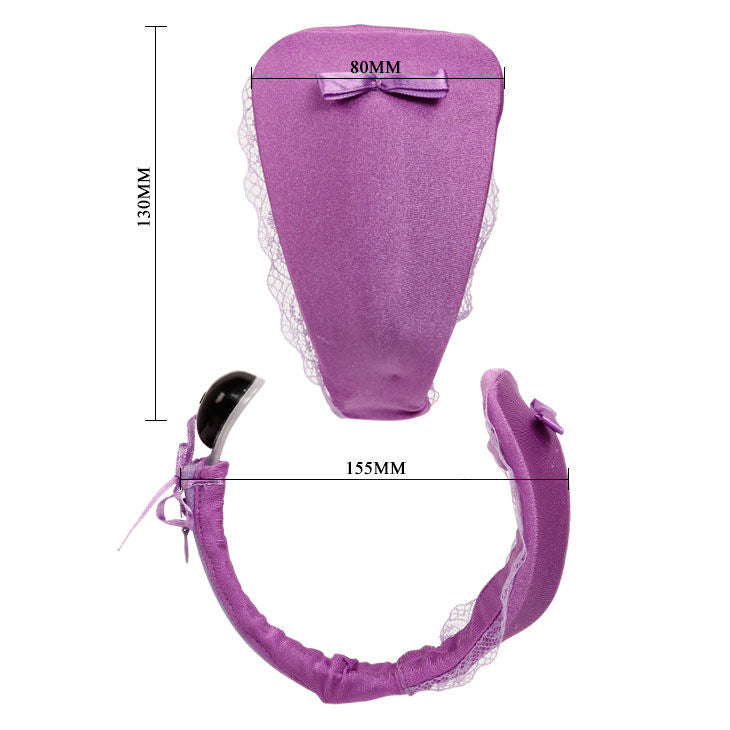 BAILE - T-SHIRT MED VIBRATOR MED LILLA FJERNBETJENING