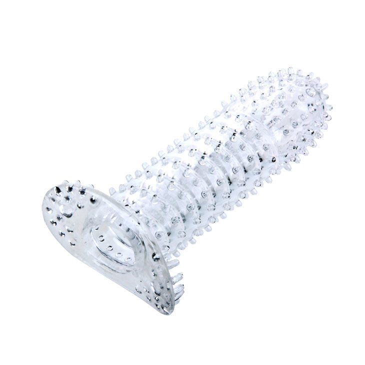 BAILE - PENISSKED MED LYSERØDE STIMULERINGSPUNKTER 14 CM