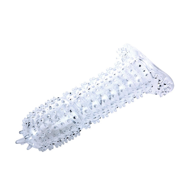BAILE - PENISSKED MED LYSERØDE STIMULERINGSPUNKTER 14 CM