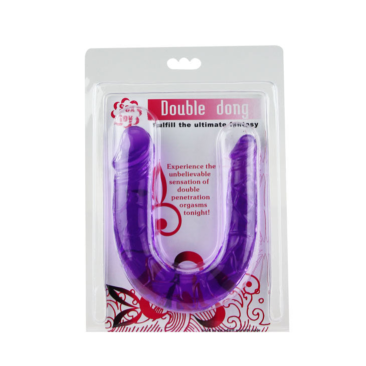 BAILE - DOBBELT DILDO I LILLA FLEKSIBEL GELÉ