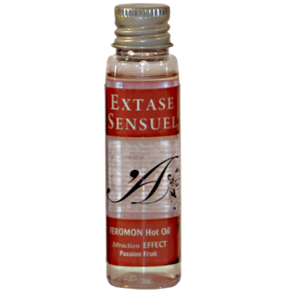 EXTASE SENSUAL - VARMEFFEKT MASSAGEOLIE MED PASSIONSFRUGTFEROMONER REJSE 35 ML