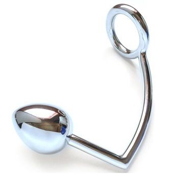 METAL HÅRD - RING MED ANALKROG 40MM