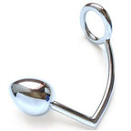 METAL HÅRD - RING MED ANALKROG 40MM