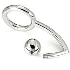 METAL HÅRD - PIK RING RING MED ANAL INDBRUDNINGSKROG 45MM