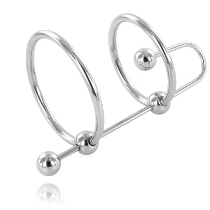METAL HÅRD - EKSTREM RING MED URETHRAL STOP