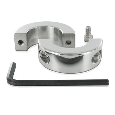 HÅRD METAL - TESTIKELRING I RUSTFRIT STÅL 14MM
