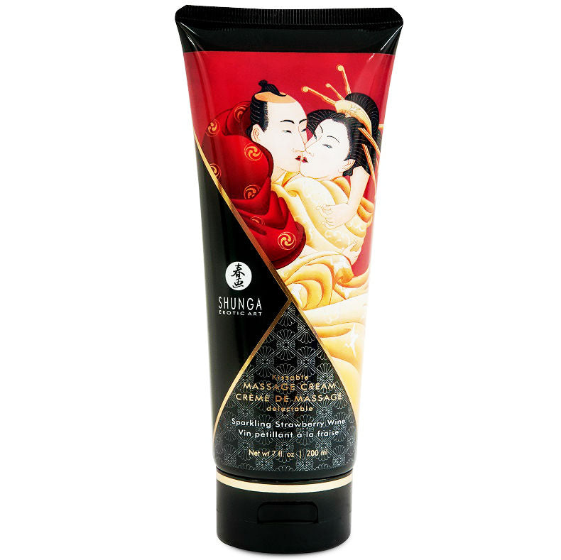 SHUNGA - JORDBÆR- OG CAVA-MASSAGECREME 200 ML