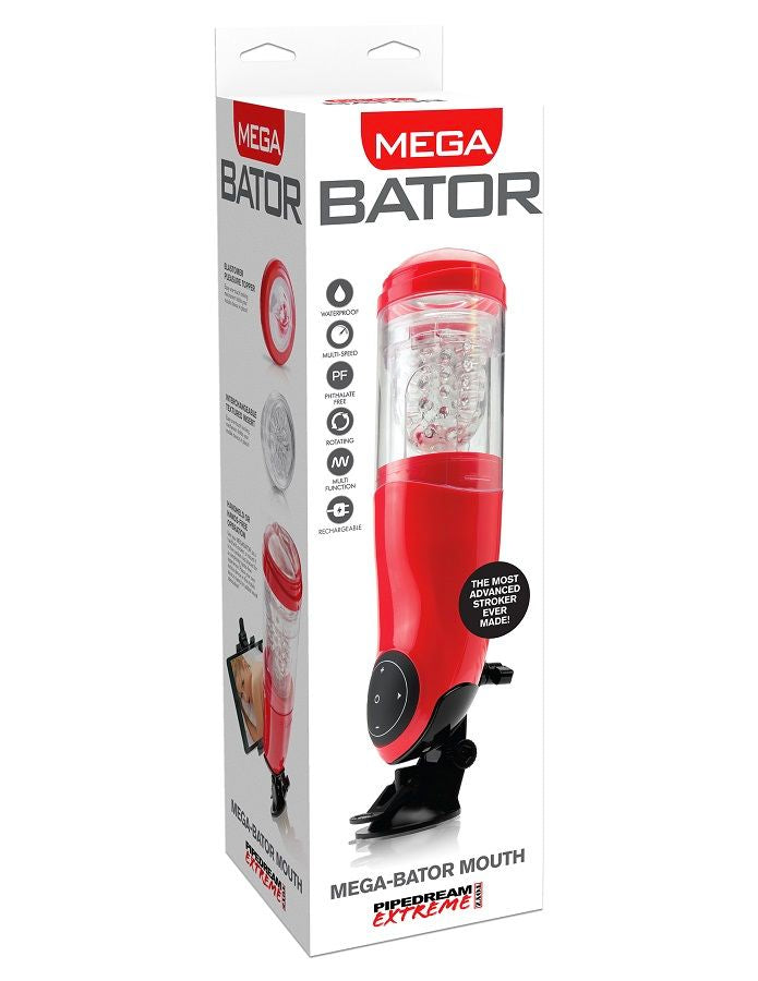 EXTREME TOYZ - PDX MEGA BATOR USB MANDLIG ONANI MUND RØD