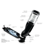 EXTREME TOYZ - PDX MEGA BATOR USB MANDLIG MATURBATOR ANO SORT