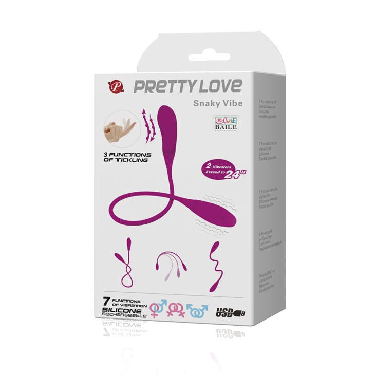 PRETTY LOVE - SMART SNAKY VIBE VIBRATOR 7 V + 3 KILDENDE POSER