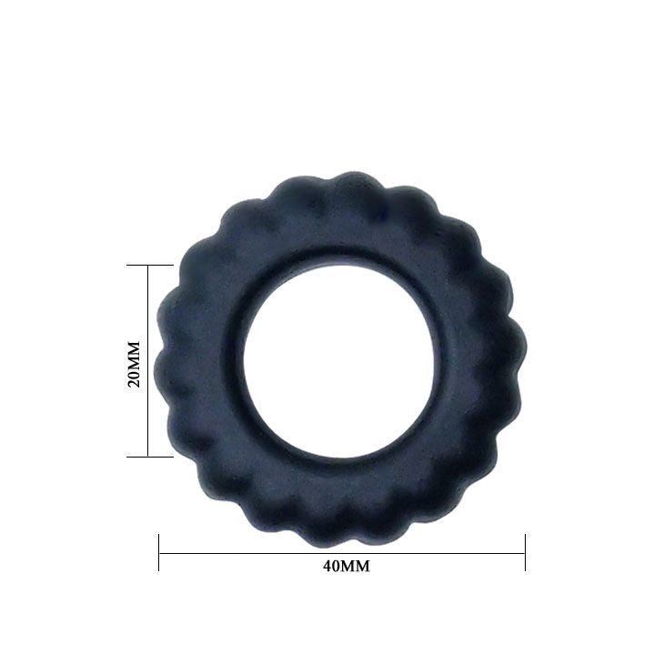 BAILE - TITAN PINRING SORT 2 CM 