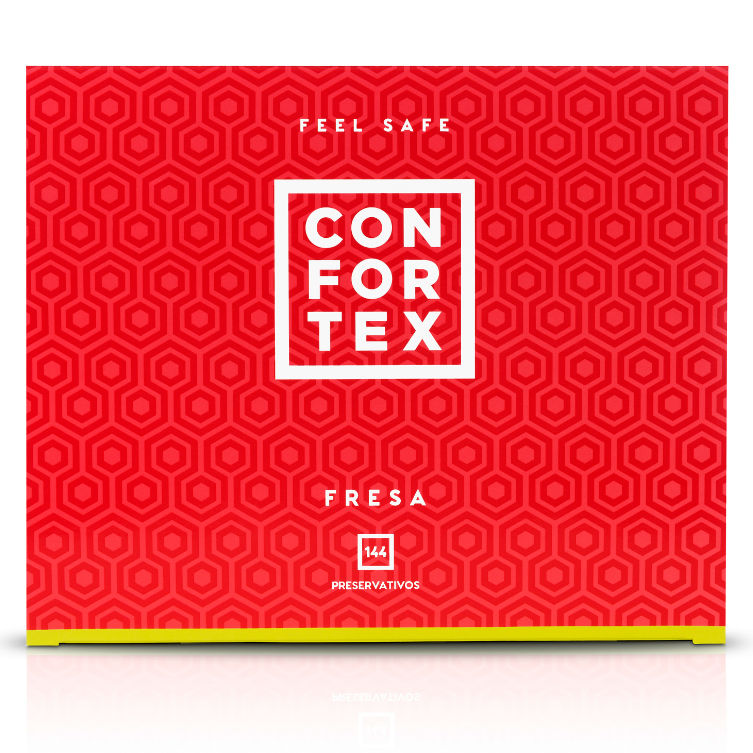 CONFORTEX - JORDBÆR KONDOM 144 STK.
