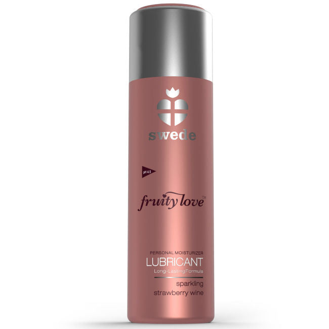 SWEDE - FRUITY LOVE GLIDEMIDDEL MED MOUSSERENDE JORDBÆRVIN 100 ML