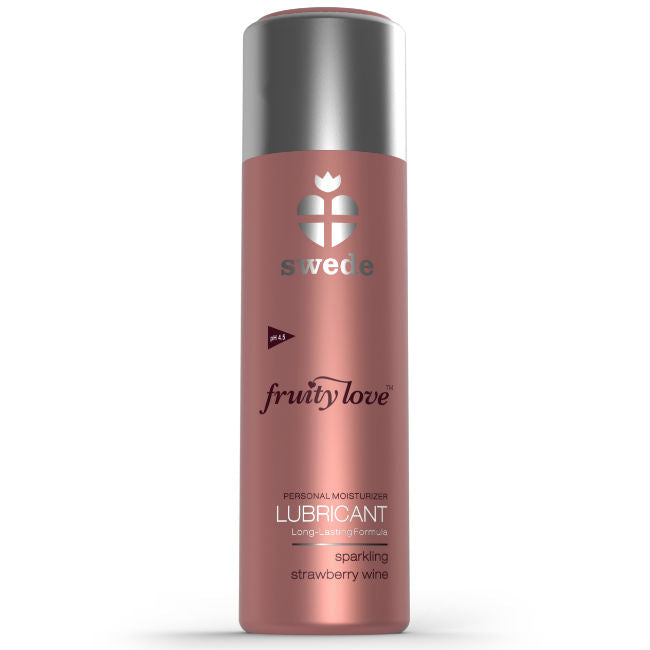 SWEDE - FRUITY LOVE GLIDEMIDDEL MED MOUSSERENDE JORDBÆRVIN 50 ML