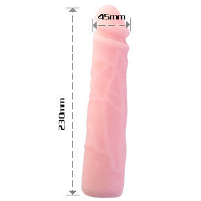 BAILE - REALISTISK SKIN TOUCH SILIKONE DILDO 23 CM