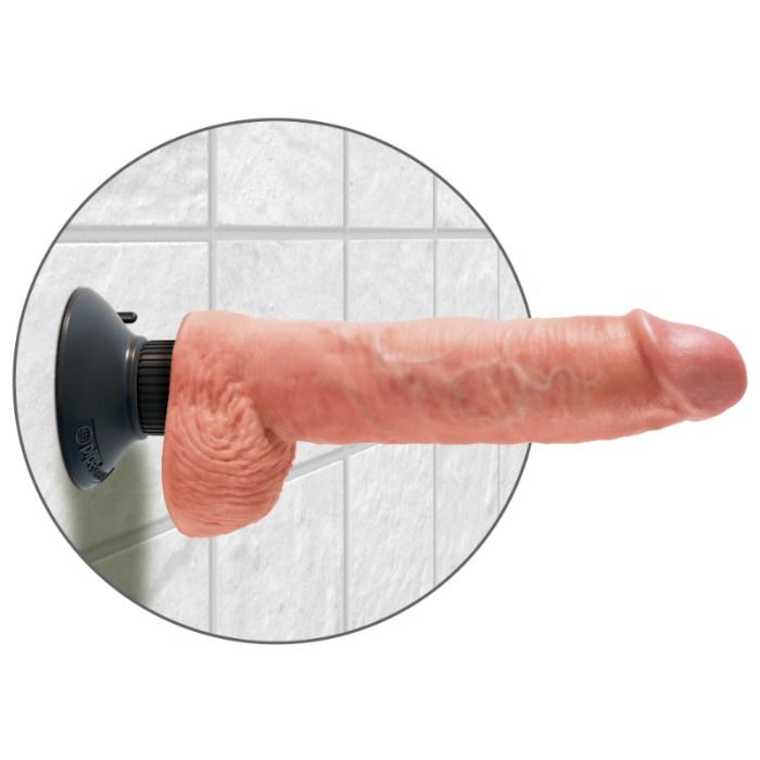 KONGEHANE - 25,5 CM VIBRERENDE PIK MED NØGLER I KØD