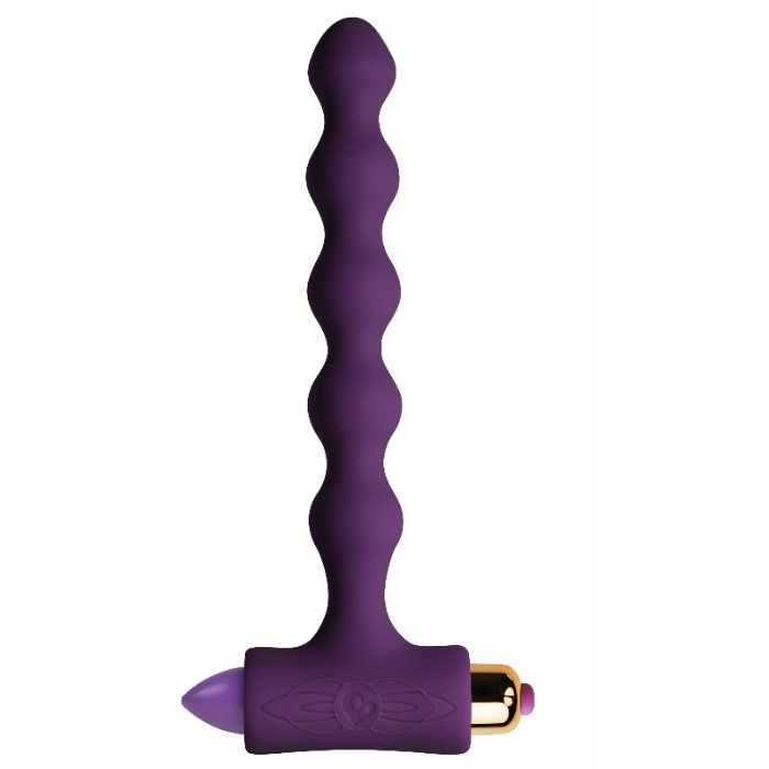 ROCKS-OFF - ANALPLUG MED VIBRATION OG RIVERLES PETITE SENSATIONS PEARLS