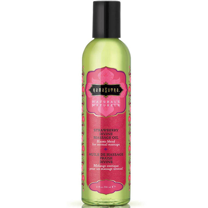 KAMASUTRA - NATURALS DIVINE JORDBÆR MASSAGEOLIE 236ML