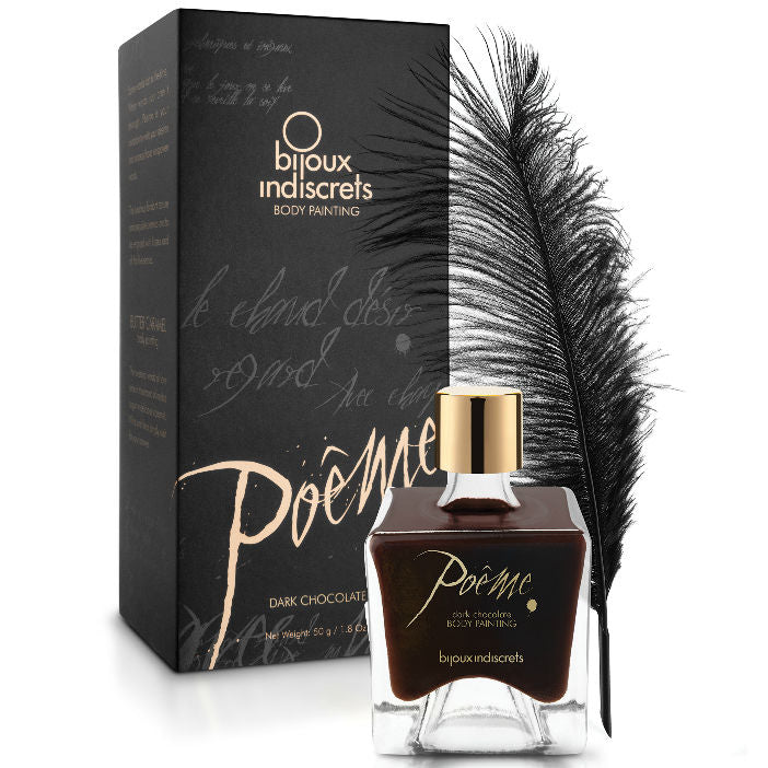 BIJOUX - POEME SPISELIG MALING SORT CHOKOLADE 50 GR